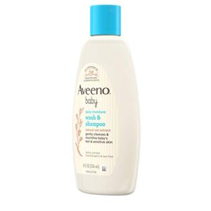 Aveeno Baby Wash & Shampoo for Hair & Body, Tear-Free, Fresh, 8 Oz