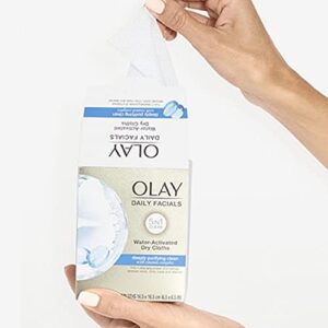 Olay Daily Deeply Clean 5-in-1 Water Activated Cleansing Face Cloths 33ct (Pack of 2)