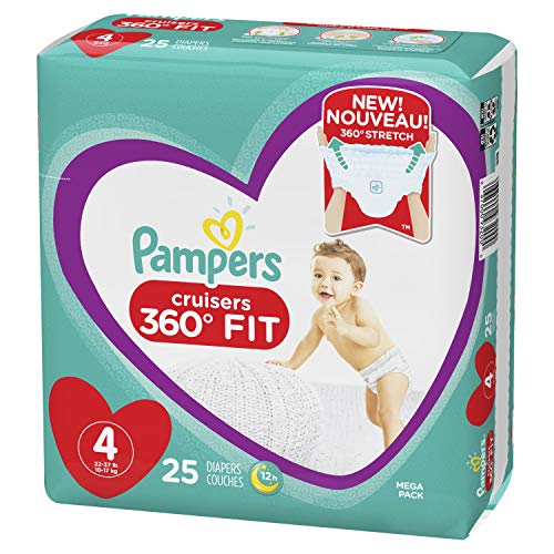 Pampers Cruisers 360˚ Fit Diapers Size 4 25 Count