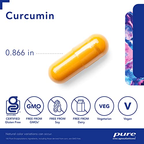 Pure Encapsulations Curcumin | Curcumin C3 Complex to Support Joints, Tissue, Liver, Colon, Brain, and Cellular Health* | 60 Capsules