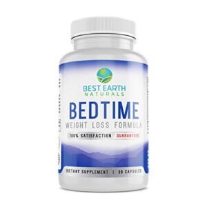 best earth naturals bedtime weight loss supplement – helps boost metabolism, suppress appetite and reduce sugar cravings while you sleep 30 day supply