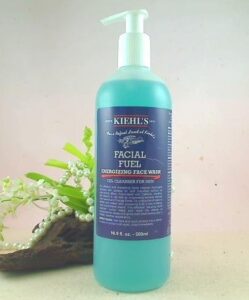 kiehl’s facial fuel energizing face wash gel cleanser for men – 16.9 oz / 500 ml