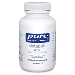 pure encapsulations metabolic xtra | supplement to support insulin receptor function, carbohydrate metabolism, and homeostasis* | 90 capsules