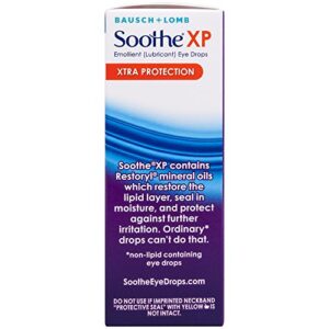 Bausch + Lomb Soothe XP Dry Eye Drops, Xtra Protection Lubricant Eye Drops with Restoryl Mineral Oils, , 0.5 Ounce Bottle Twinpack, 0.5 Fl Oz (Pack of 2)