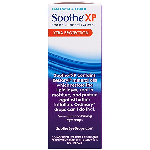 Bausch + Lomb Soothe XP Dry Eye Drops, Xtra Protection Lubricant Eye Drops with Restoryl Mineral Oils, , 0.5 Ounce Bottle Twinpack, 0.5 Fl Oz (Pack of 2)