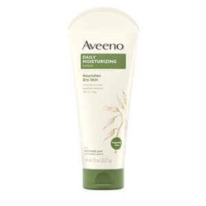 aveeno daily moisturizing body lotion, fragrance-free, 8 fl oz