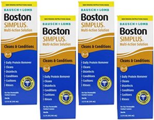 bausch & lomb boston simplus multi-action solution, 3.5 oz (pack of 4)