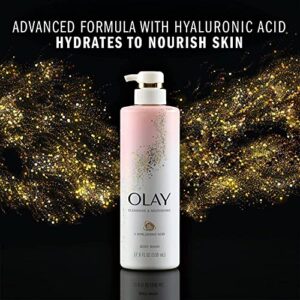 Olay Body Wash Women Cleansing & Nourishing with Hyaluronic Acid & Vitamin B3, 20 fl oz (Pack of 4)