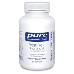 pure encapsulations best-rest formula | supplement to support the onset of sleep and sleep quality* | 120 capsules