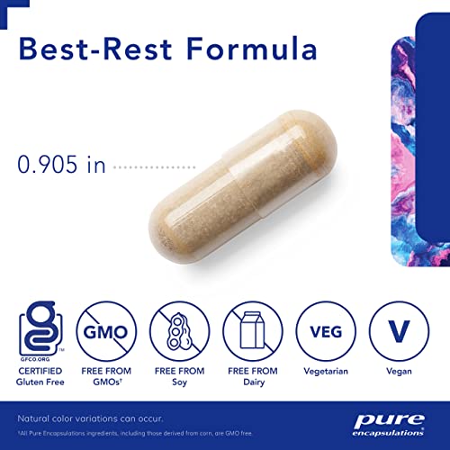 Pure Encapsulations Best-Rest Formula | Supplement to Support The Onset of Sleep and Sleep Quality* | 120 Capsules