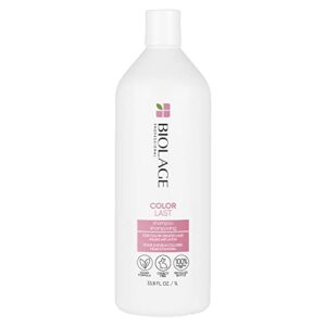 biolage color last shampoo | color safe shampoo | helps protect hair & maintain vibrant color | for color-treated hair | paraben & silicone-free | vegan | 33.8 fl. oz.