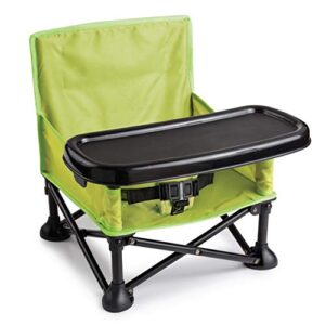 summer pop ‘n sit portable booster chair, green – booster seat for indoor/outdoor use – fast, easy and compact fold