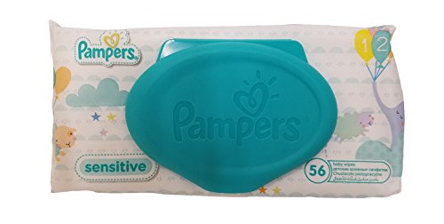 Pampers Swaddlers Diapers, Size 1, 20 Count - Pampers Sensitive Wipes Travel Pack 50 Count.