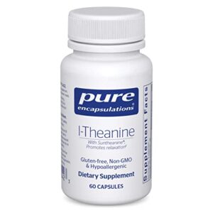 pure encapsulations l-theanine | amino acid supplement for relaxation* | 60 capsules