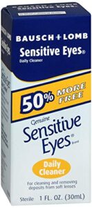 bausch & lomb sensitive eyes daily cleaner, 1-ounce bottles – pack of 3 ( packaging may vary)