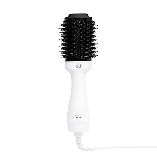 BondiBoost Blowout Brush Pro Hair Dryer & Hair Brush [75MM] - Oval Shape Hair Styler & Volumizer for Smooth/Frizz-Free Results - Great for All Hair Types - 3X Heat/Speed Options - 360° Airflow Vents