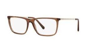 versace ve3301-5028 eyewear frame transparent brown w/demo lens 54mm