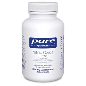 pure encapsulations nitric oxide ultra (capsules) | supplement to support nitric oxide production, healthy blood flow, and vascular health* | 120 capsules