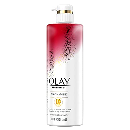 Olay Body Wash Women, Age Defying with Niacinamide 20 fl oz (Pack of 4)