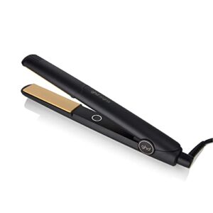 ghd original styler | 1″ flat iron hair straightener, optimum styling temperature for professional salon quality results, no extreme-heat styling damage, ceramic heat technology | black