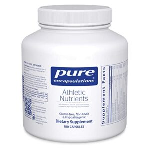 pure encapsulations athletic nutrients | multivitamin/mineral complex for exercise and training* | 180 capsules