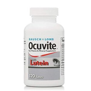 Bausch & Lomb Ocuvite Vitamin and Mineral Supplement for Eyes with Lutein Tablets, 240-Count