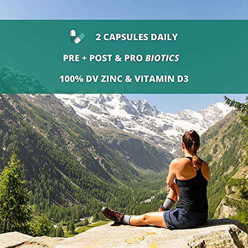 Garden of Life Dr. Formulated Probiotics Platinum Series Restore Immune with Zinc and Vitamin D - 200 Billion CFU Guaranteed, Prebiotic Postbiotic Probiotic for Digestion, Immune Support, 28 Capsules