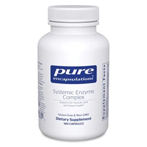 Pure Encapsulations Systemic Enzyme Complex | Supplement to Support Muscle, Joint, Cartilage, and Connective Tissue Health* | 180 Capsules