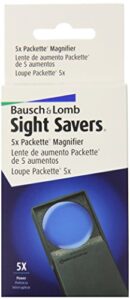 loupe by bausch & lomb, 5x packette magnifier