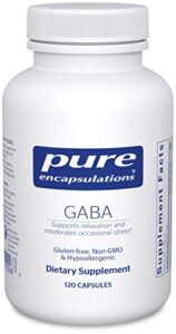 pure encapsulations gaba | supplement to support relaxation and moderation of occasional stress* | 120 capsules