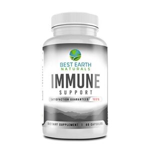 best earth naturals immune support- vitamin herbal complex for immune system support & immunity booster – 60 count