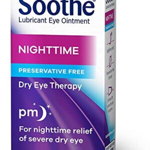 Bausch + Lomb Soothe Lubricant Eye Ointment Night Time - 0.13 oz, Pack of 6