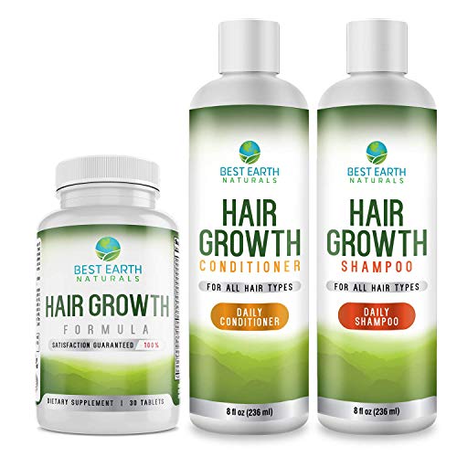 Hair Growth Conditioner For Support of Healthy Hair Growth, Hair loss, Slow Growing and Thinning Hair for Men and Women 8 Ounces