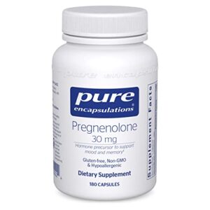 pure encapsulations pregnenolone 30 mg | supplement to support the immune system, memory, and hormone balance* | 180 capsules