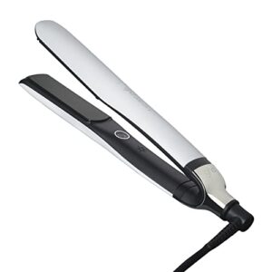 ghd platinum+ styler – 1″ flat iron, professional performance hair styler, ceramic flat iron, hair straightener, white