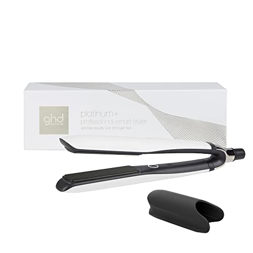 ghd Platinum+ Styler - 1" Flat Iron, Professional Performance Hair Styler, Ceramic Flat Iron, Hair Straightener, White