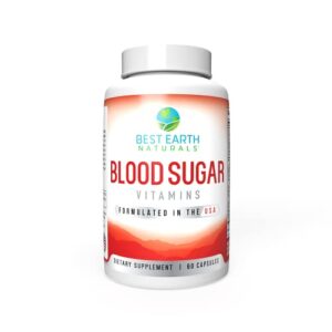 best earth naturals blood sugar vitamins, 60 count
