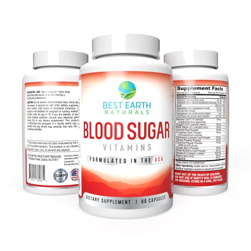 Best Earth Naturals Blood Sugar Vitamins, 60 Count