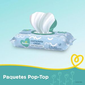 Pampers Baby Wipes Complete Clean Scented 6X Pop-Top Packs, 432 Count