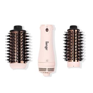 l’ange hair le volume play interchangeable 2-in-1 titanium brush dryer black | 43mm & 60mm hot air blow dryer brush in one with oval barrel | hair styler for smooth, frizz-free results (blush)