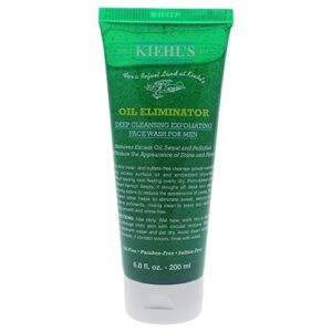 kiehl’s men’s oil eliminator deep cleansing exfoliating face wash, apricot, 6.8 ounce