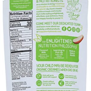 Happy Baby Organics Creamies Freeze-Dried Veggie & Fruit Snacks with Coconut Milk, Apple Spinach Pea & Kiwi, 1 Ounce (Pack of 1)