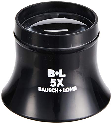 Loupe by Bausch & Lomb, 5x Watchmaker Loupe, Sight Savers, Black