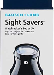 Loupe by Bausch & Lomb, 5x Watchmaker Loupe, Sight Savers, Black