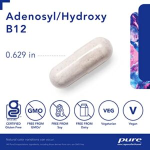 Pure Encapsulations Adenosyl/Hydroxy B12 | Blend with Vitamin B12 for Nerve and Mitochondrial Support* | 90 Capsules