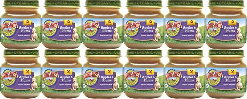 Earth's Best Organic Baby Food, Apple & Plums, 4 Ounce (Pack of 12)