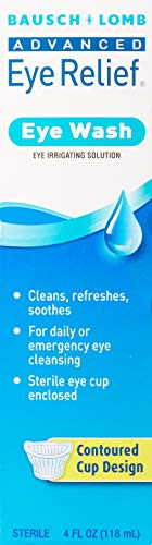 B&L Eye Wash Size 4z Bausch & Lomb Advanced Eye Relief, Eye Wash Eye Irrigating Solution