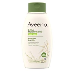 aveeno daily moisturizing body wash, 12 fl oz
