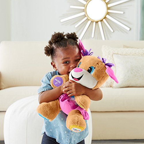 Fisher-Price Laugh & Learn Baby & Toddler Toy Smart Stages Sis Interactive Plush Dog With Music Lights & Learning Content For Ages 6+ Months