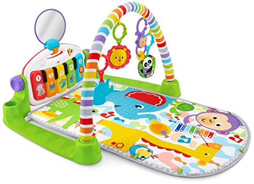 Fisher-Price Baby Gym & Activity Mat, Deluxe Kick & Play Piano Gym with Musical Toys, Lights & Smart Stages Learning